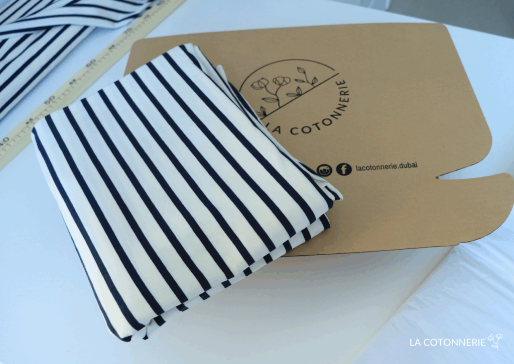 striped organic jersey cotton from La Cotonnerie