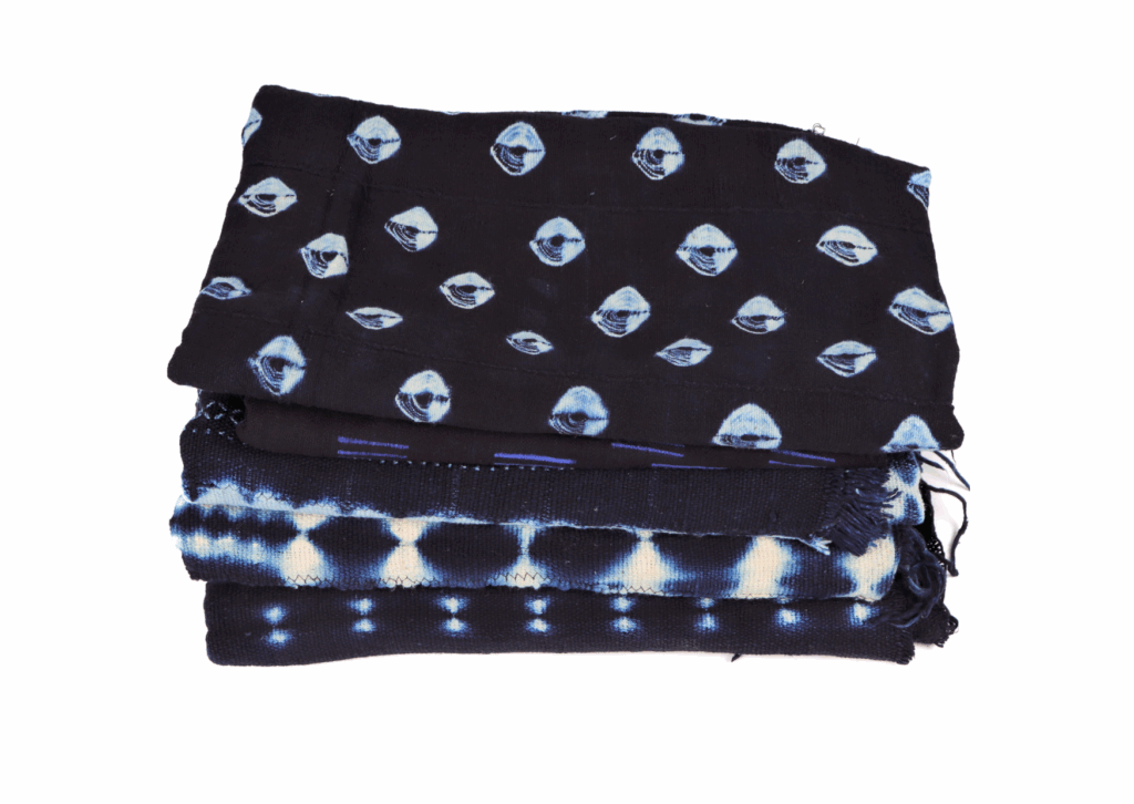 pile of Indigo textile from Mali