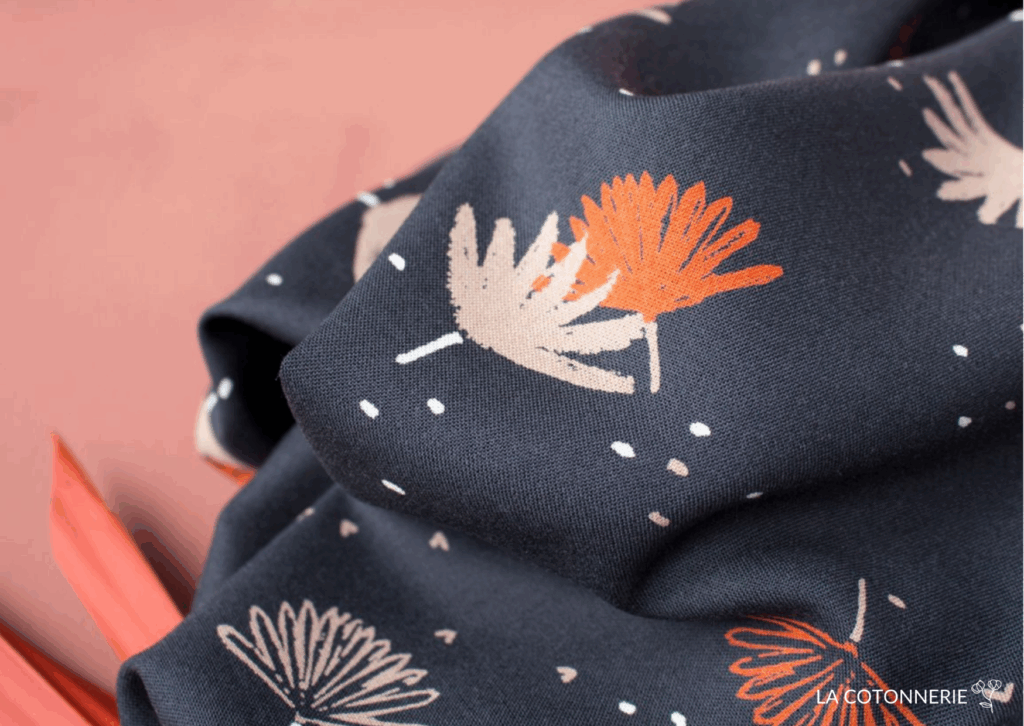 Lenzing™ Ecovero™ viscose, navy