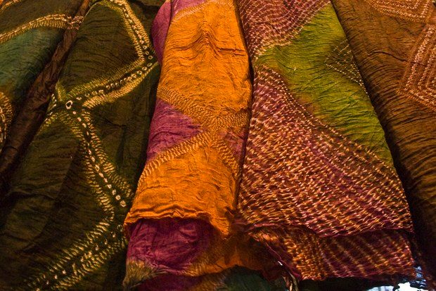 Colorful veil of Mauritania